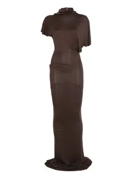 Rick Owens Lilies: Драпированное платье 