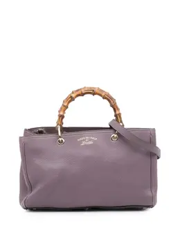 Gucci Pre-Owned: Фиолетовая сумка-шоппер 