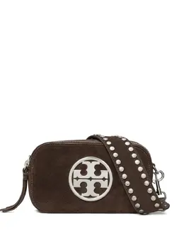 Tory Burch: Коричневая сумка через плечо  Mini Miller