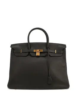 Hermès Pre-Owned: Чёрная сумка-шоппер 