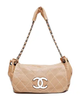 CHANEL Pre-Owned: Бежевая сумка 