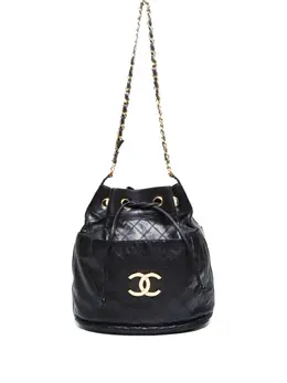 CHANEL Pre-Owned: Чёрная сумка 