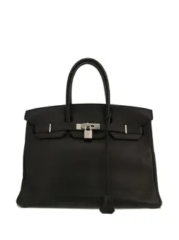Hermès Pre-Owned: Чёрная сумка-шоппер 