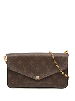 Louis Vuitton Pre-Owned: Коричневая сумка через плечо 