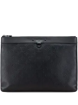 Louis Vuitton Pre-Owned: Чёрный клатч 