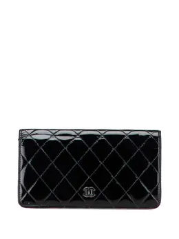 CHANEL Pre-Owned: Чёрный кошелёк 