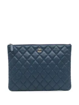 CHANEL Pre-Owned: Голубой клатч 