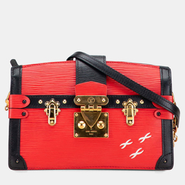 Louis Vuitton: Красный клатч  Épi