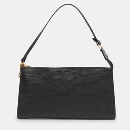 Louis Vuitton: Чёрная сумка  Pochette Accessoires