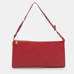 Louis Vuitton: Красная сумка  Pochette Accessoires