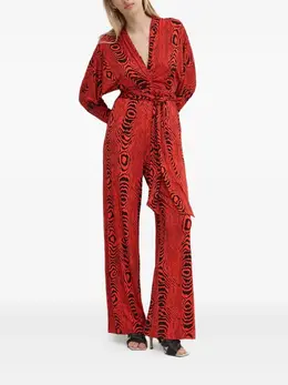 DVF Diane von Furstenberg: Красный комбинезон 