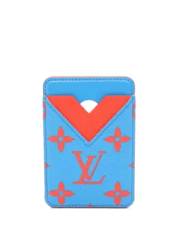 Louis Vuitton Pre-Owned: Голубой картхолдер 