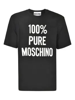 Moschino: Чёрная футболка 
