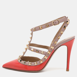 Valentino: Оранжевые туфли  Rockstud