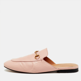 Gucci: Светлые сабо  Princetown