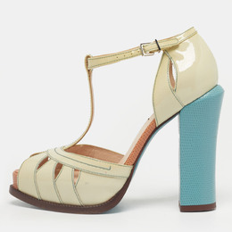 Fendi: Бежевые сандалии  Blue