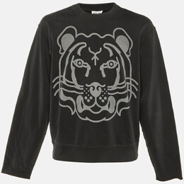 Kenzo: Чёрный свитер  Tiger