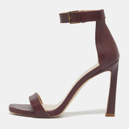 Stuart Weitzman: Бордовые сандалии  Nudist