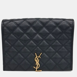 Saint Laurent Paris: Чёрная сумка  Becky