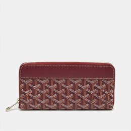 Goyard: Бордовый кошелёк 