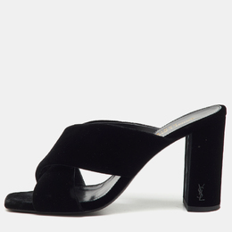 Saint Laurent Paris: Чёрные сандалии  Loulou
