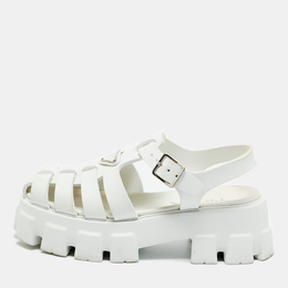 Prada: Белые сандалии 