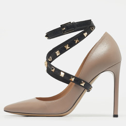 Valentino: Бежевые туфли  Rockstud