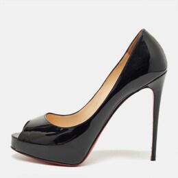 Christian Louboutin: Чёрные босоножки 