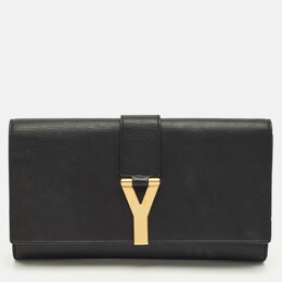 Saint Laurent Paris: Чёрный клатч 