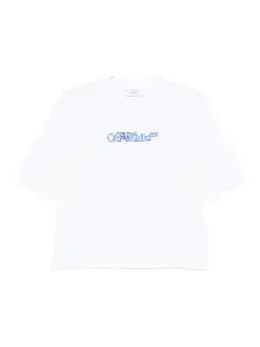 Off-White: Футболка с принтом 
