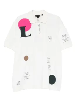 Lacoste: Поло с принтом 