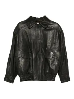 Saint Laurent: Кожаная куртка 