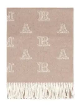 Max Mara: Бежевый шарф 