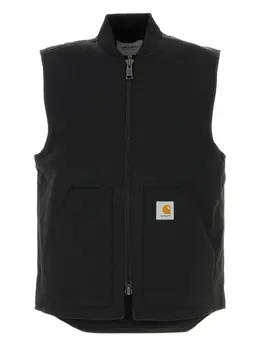 Carhartt WIP: Чёрный жилет 