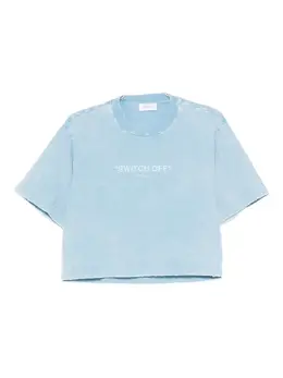 Off-White: Футболка с принтом 