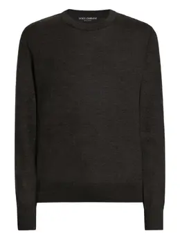 Dolce & Gabbana: Тёмный свитер 