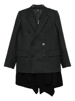 sacai: Двубортный жакет 