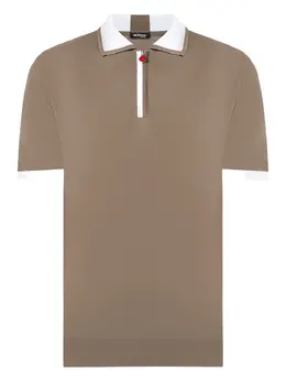 Kiton: Бежевое поло 