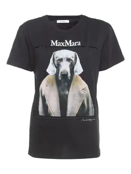 Max Mara: Футболка с принтом 