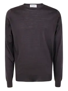 John Smedley: Коричневый свитер 