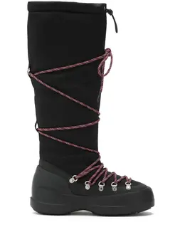 Moon Boot: Чёрные ботинки 