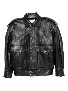 Saint Laurent: Куртка с карманами 