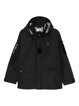 AAPE BY *A BATHING APE®: Чёрная куртка 