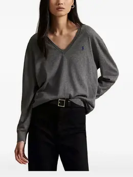 Polo Ralph Lauren: Свитер с v-образным вырезом 