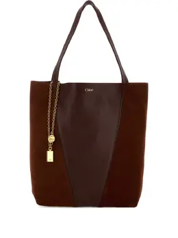 Chloé: Коричневая сумка-шоппер 