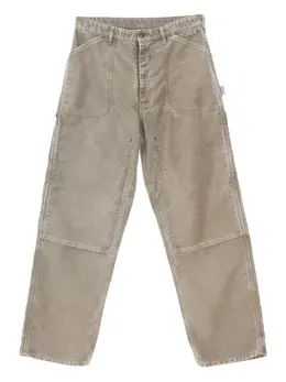 Maison Margiela: Зелёные брюки 
