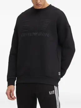 Ea7 Emporio Armani: Чёрный свитшот 