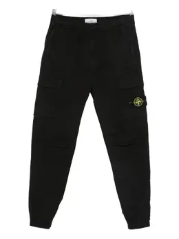 Stone Island: Чёрные брюки  Compass