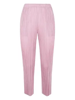 Pleats Please Issey Miyake: Розовые брюки 