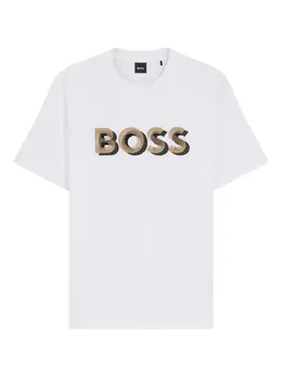 BOSS: Футболка с принтом 